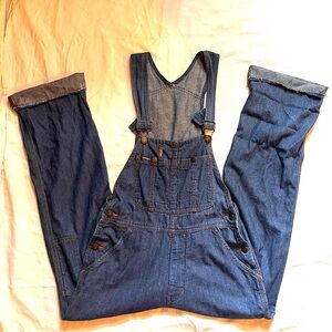 Vintage Grapevines 70s or early 80s Overalls Chambray/Lightweight Denim